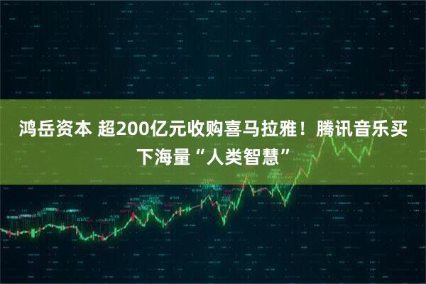 鸿岳资本 超200亿元收购喜马拉雅！腾讯音乐买下海量“人类智慧”