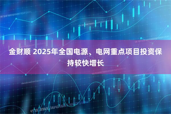 金财顺 2025年全国电源、电网重点项目投资保持较快增长